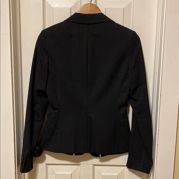 Mexx Wool Blend Dark Gray Blazer Tailored Fit Notched Lapel Y2K Vintage 90’s - Picture 8 of 16